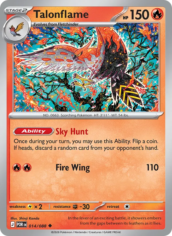 Talonflame (POR 014) (Reverse)