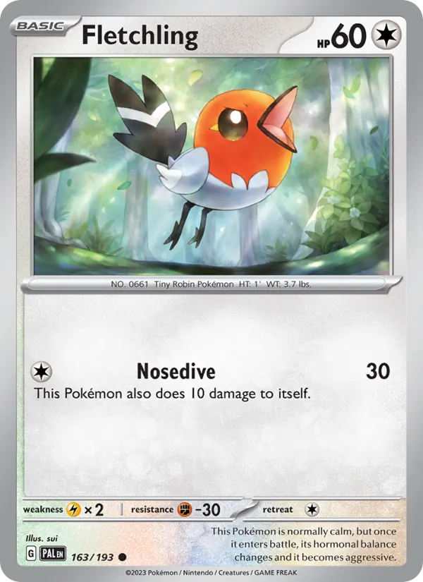 Fletchling (PAL 163) (Reverse)