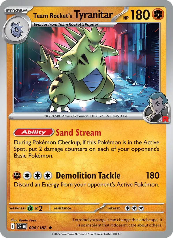 Team Rocket's Tyranitar (DRI 096)