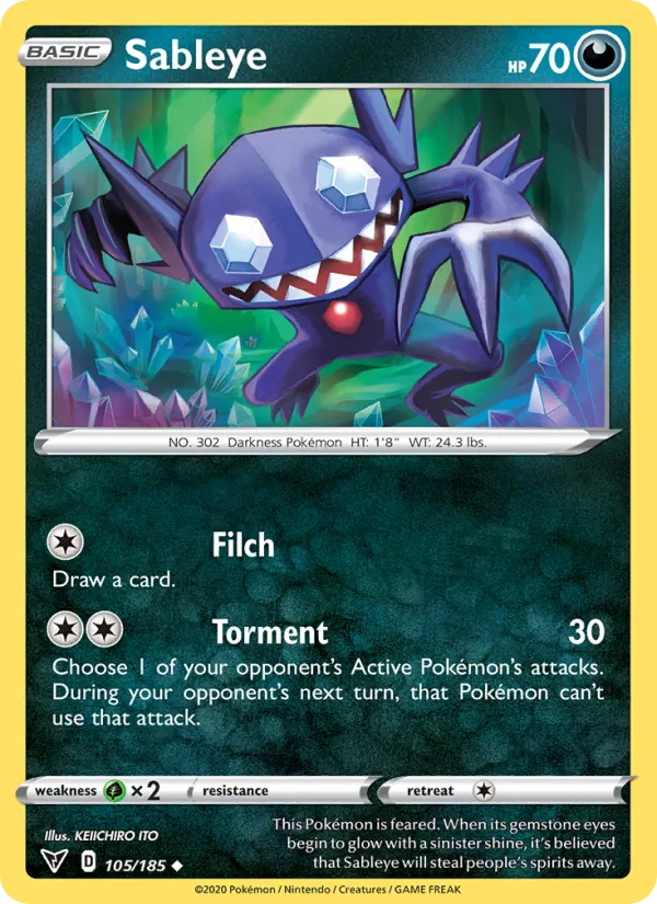 Sableye (VIV 105) (Reverse)